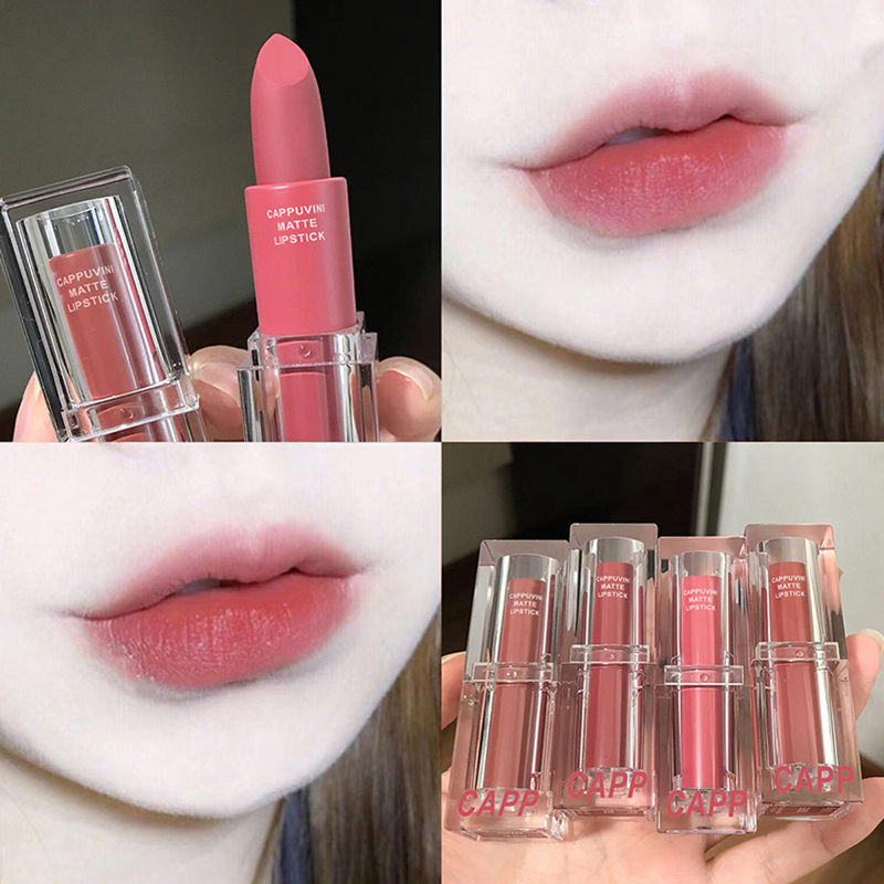 Transparent Acrylic Lipstick 6 - Matte Velvet Lip Tint Long Lasting review and price