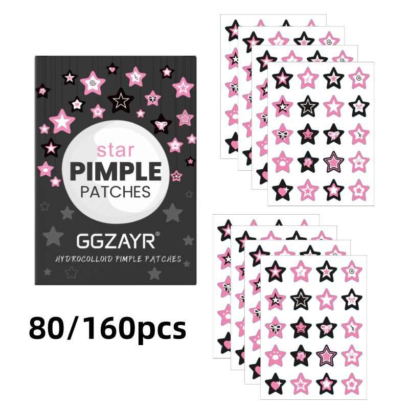 80/160pcs Star Acne Patch Set  - Skincare review and price