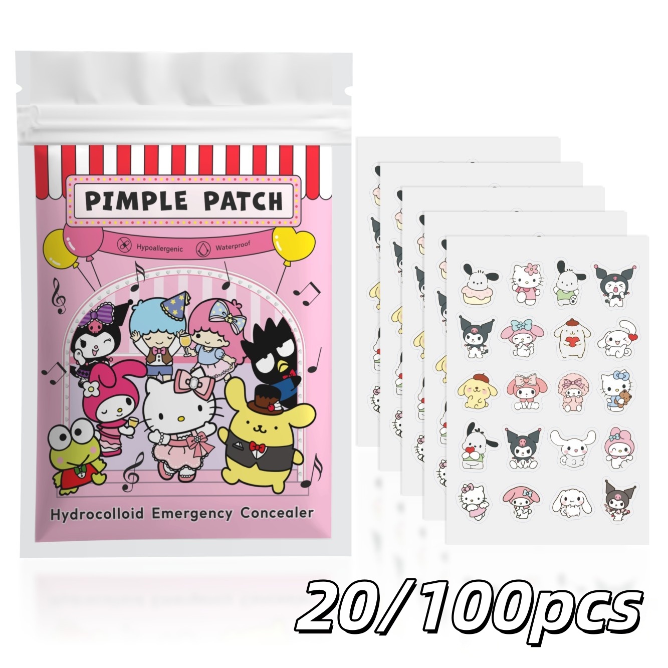 20/100pcs Hello Kitty Hydrocol - Hydrocolloid Pimple Patch review and price