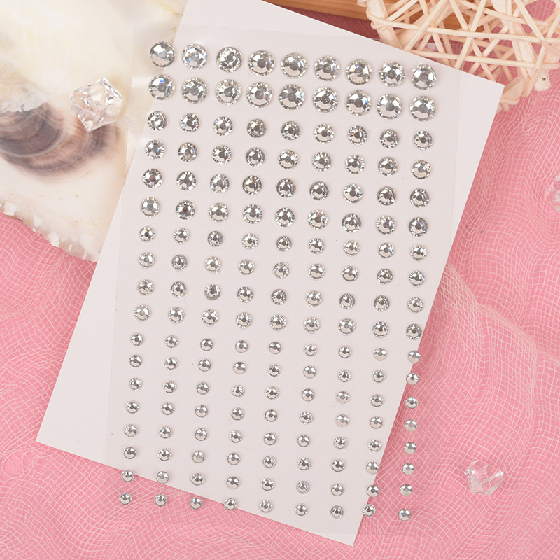 White Rhinestones 2mm 3mm 4mm  - Makeup review and price