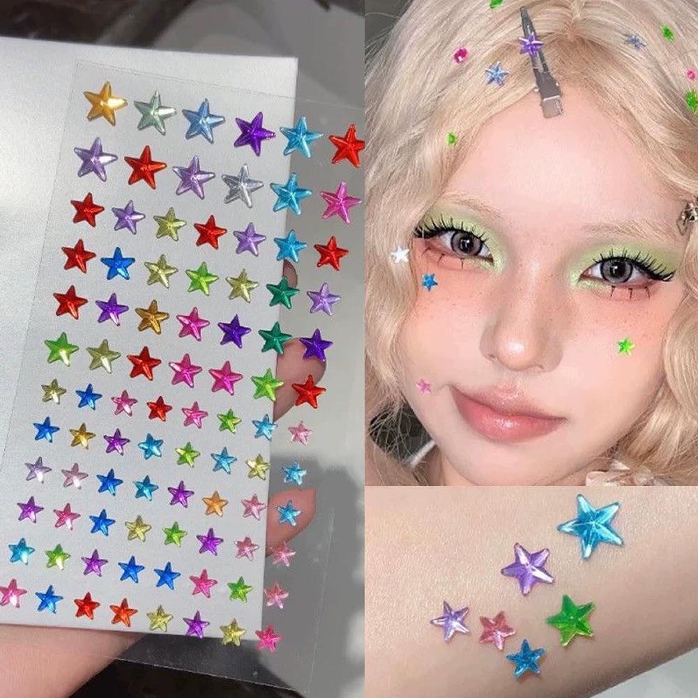 Self-Adhesive Face Rhinestones - Makeup review and price