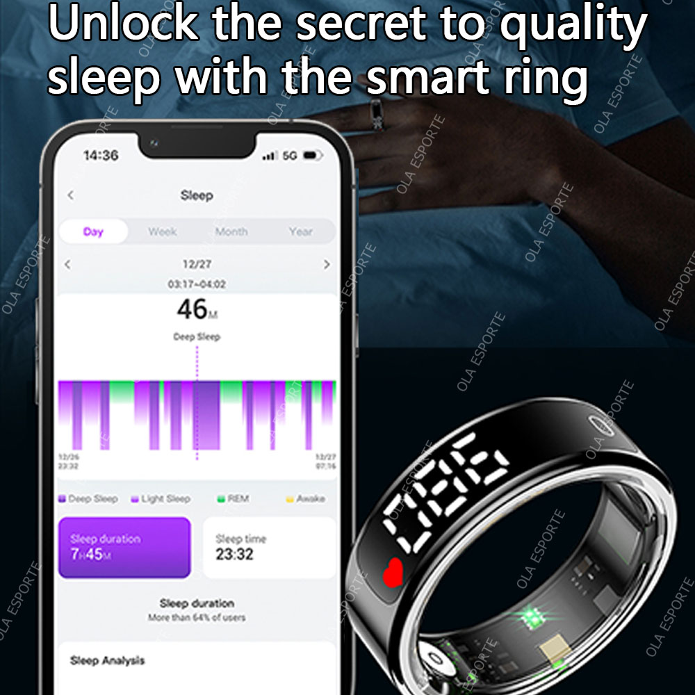 Smart Ring with Charging Case  - Health Monitors review and price