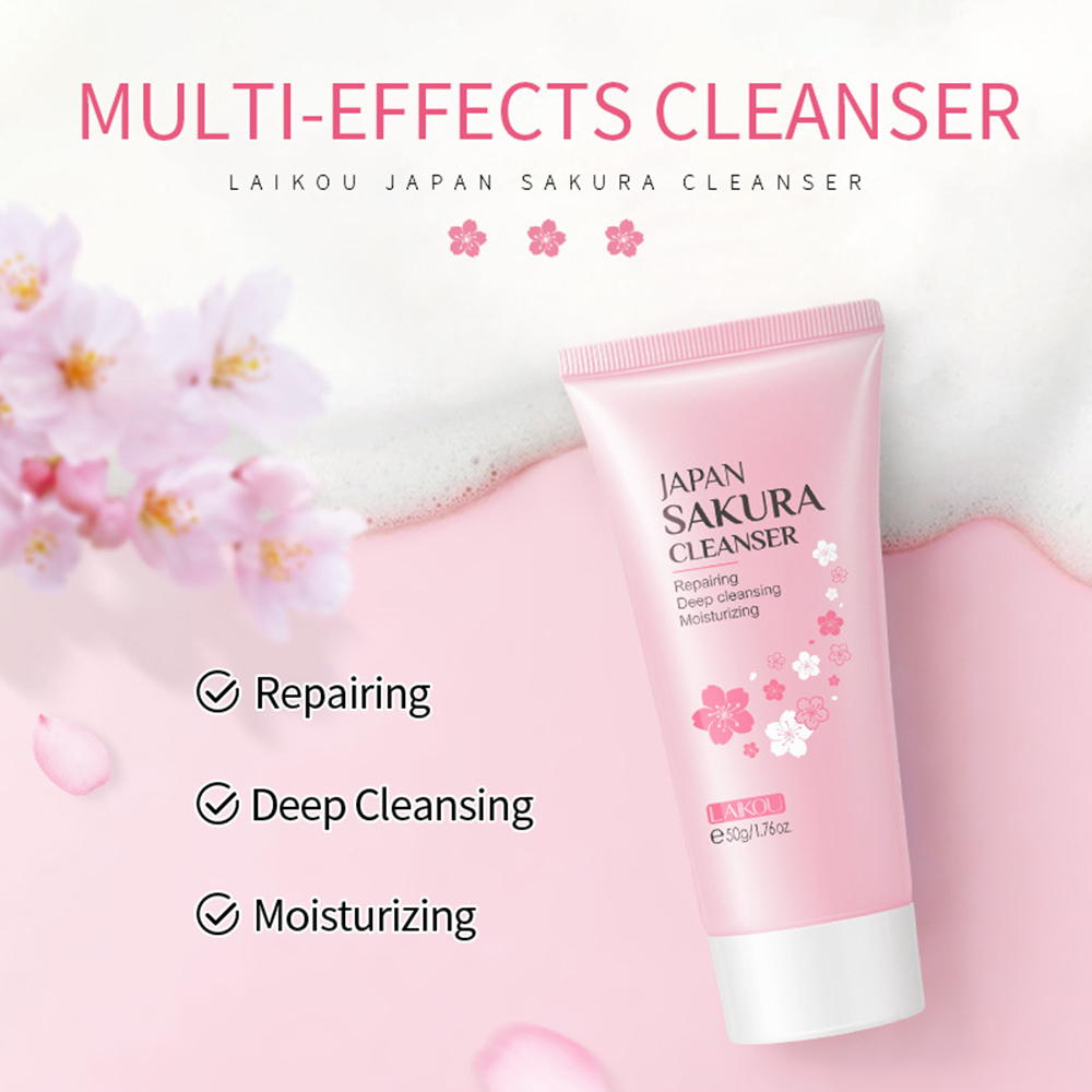 LAIKOU 8Pcs Sakura Facial Skin - Hyaluronic Acid Facial Serum review and price
